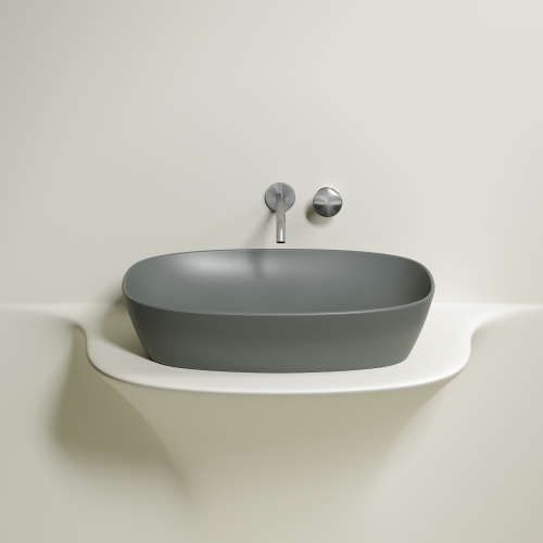 Раковина Ceramica Nova ELEMENT 60 см CN6049MH накладная цвет антрацит матовый - фото 4